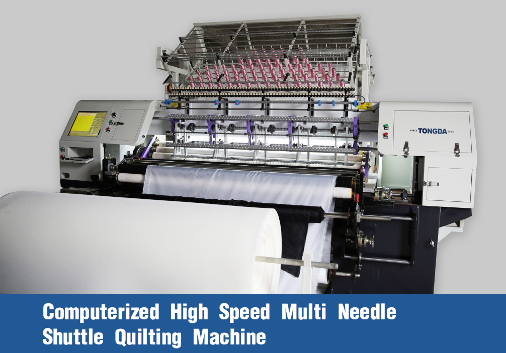 Computerized High Speed Multi Needle  Shuttle Quilting Machine